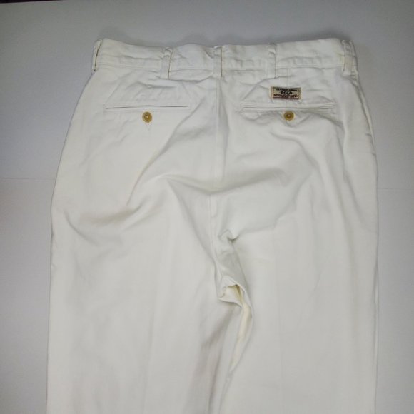 Polo by Ralph Lauren Mens pants sz 31 30 Prospect Pant white cotton - Picture 9 of 10